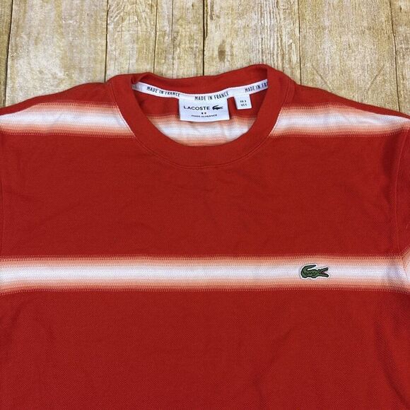 Lacoste Crewneck Ombre T Shirt Mens Size 3 Small - Picture 1 of 12